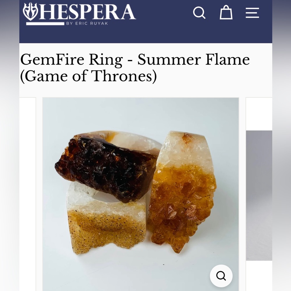 NWOT Hespera gemstone ring